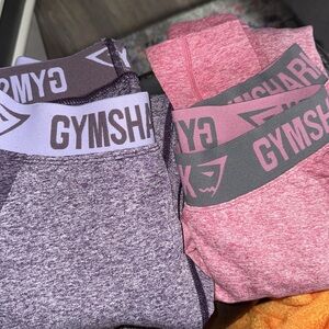 Gymshark Flex Leggings Pink and Purple Size Small